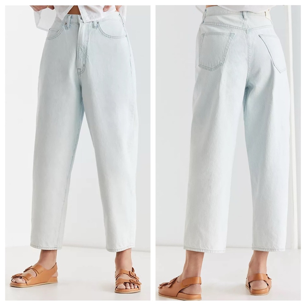 Free People Edwin Dani Barrel Jeans in Capri Light Wash | 30 NWT